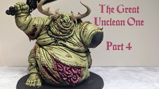 Painting Warhammer  The Great Unclean One  Adding Details to the Skin [upl. by Aznaed374]