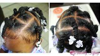 How I moisturize and style my 1 year olds type 4B4C Hair [upl. by Adohr]