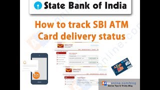 How to Track Your SBI ATM Card Delivery Status Online  SBI ATM Card Delivery Status Online [upl. by Enelrahs]