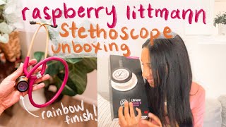 Littmann Classic III Stethoscope Unboxing  Raspberry Tube Rainbow Finish [upl. by Otsenre]