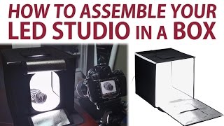 How to Assemble the Fotodiox LED Studio in a Box [upl. by Ybanrab]