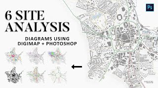 Digimap amp Photoshop Site Analysis Architecture Diagrams ad [upl. by Rehttam616]