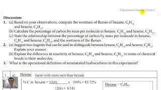 华语 F5C2 23 Experiment 2A Comparing Alkanes and Alkenes [upl. by Jerrine66]