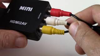 How to Convert HDMI to RCA [upl. by Aleina346]