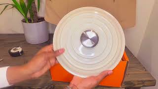 Unboxing of Le Creuset 35 Quart Sauteuse Round Oven [upl. by Brottman339]