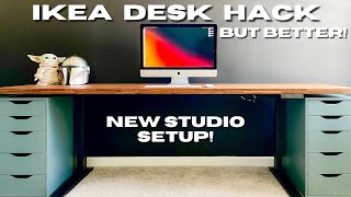 Ikea Desk Hack but BETTER in 2022 [upl. by Atiuqrahc]