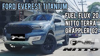 Fuel Flux 20quot wrapped with Nitto Terra Grappler G2 27555 R20 on this Ford Everest  RNH Tire Supply [upl. by Atinrehs896]