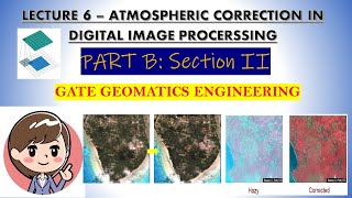 LECTURE 6  ATMOSPHERIC CORRECTION IN DIGITAL IMAGE PROCESSING  GATE GEOMATICS ENGINEERINGgate [upl. by Niall387]