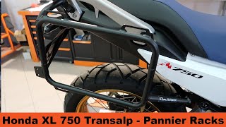 Honda TransAlp 750 Pannier Racks Installation Guide outbackmotortek transalp750 [upl. by Noeruat]