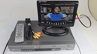 Samsung DVDV3650 DVD VCR Combo Player w Remote amp Cables Tested VHS Video Tape Ebay Mercari Video [upl. by Fairman]