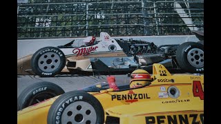 1989 CART Indianapolis 500 practice crash Danny Sullivan multiple angles [upl. by Yttel]