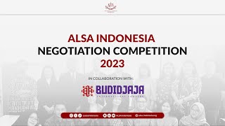 FINAL ROUND ALSA INDONESIA NEGOTIATION COMPETITION 2023 [upl. by Uzial176]