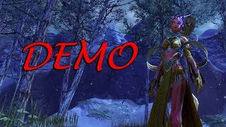 GW2  Elonian Elementalist Outfit Demo [upl. by Nanis]