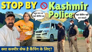 Ep06कश्मीर पुलिस ने कैंपिंग करने से क्यों रोका😰CARAVAN FAMILY ROAD TRIP TO KASHMIR🏕️chandanwadi [upl. by Eenimod]