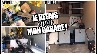 ⚒ RÉ AMÉNAGEMENT DU GARAGE  TRANSFORMATION ATELIER DE BRICOLAGE  À PETITS PRIX [upl. by Thetes]