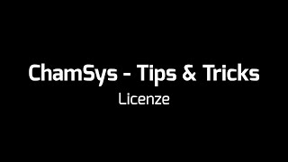 I 3 livelli di licenza ChamSys  Tips amp Tricks 1 [upl. by Iroak]