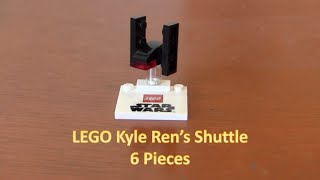 How To Build A LEGO Star Wars Mini Kylo Ren Command Shuttle 6 Pieces [upl. by Karub]