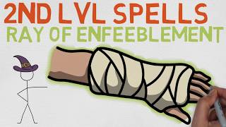 2nd Level Spell 61 Ray of Enfeeblement DnD 5E Spell [upl. by Ahseryt]