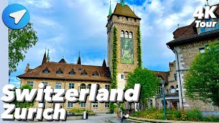 Switzerland Zurich 4k walking tour [upl. by Nelleus]