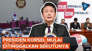 Presiden Yoon Mulai Ditinggalkan Buntut Umumkan Darurat Militer [upl. by Nnylirak575]