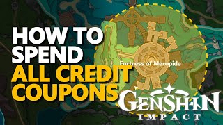 How to Spend All Credit Coupons Genshin Impact Vendors [upl. by Htnnek]