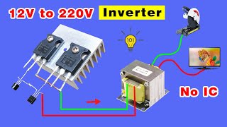 How to make a Powerful Inverter 12V DC to 220V AC using IRFP450 50Hz 60Hz Invereter [upl. by Siryt448]