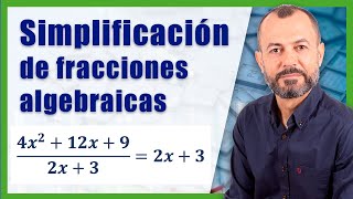 Simplificación de fracciones algebraicas con igualdades notables [upl. by Jephum]