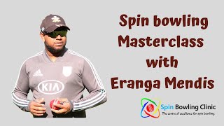 Spin Bowling Master class with Eranga Mendis [upl. by Atinav]