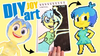 Joy Inside Out 2 Movie DIY Bead Craft Activist  Glitch Vs Normal  Squishies [upl. by Partan700]