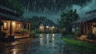 Heavy Rain to Sleep QUICKLY amp Stop Insomnia Soothing Rain [upl. by Simmie]