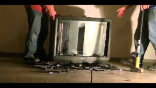 Destroying A CRT TV Part 1 [upl. by Ijic527]