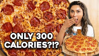 ENTIRE LARGE PIZZA ONLY 300 CALORIES 1g CARB PER SLICE [upl. by Aihsatsan]