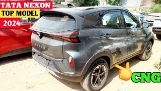 New TATA Nexon Fearless CNG Model Mileage Features Full Walkaround Review [upl. by Murray]