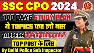 SSC CPO 2024 Strategy  Best Books for SSC CPO  100 Days Study Plan for SSC CPO 2024 by DPSI [upl. by Lazaruk999]