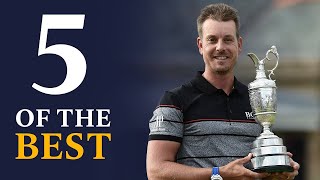 Henrik Stenson  Five Of The BEST Shots  The Open Championship 2016 [upl. by Ladin]