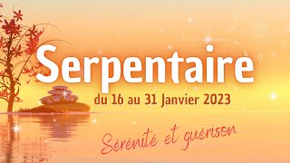 ⛎ Serpentaire du 16 au 31 Janvier 2023 ⛎ ✨Sérénité et guérison✨ [upl. by Aekahs]