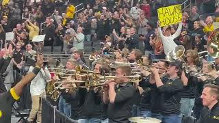 The University of Iowa Pep Band plays the Iowa Victory Polka aka Beer Song and On Iowa short [upl. by Oicnoel]