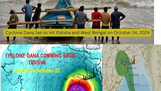 DANA CYCLONE LANDFALL IN ODISHA 25 OCT 2024 [upl. by Morgen619]