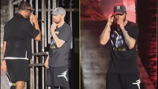 Eminem Brings Out Mr Porter On Stage And Performing Marshall Mathers For The 1st Time In 10 Years [upl. by Annaear441]