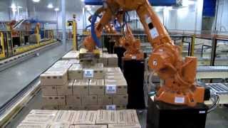 ABB Robotics  Palletizing Cartons [upl. by Elenahc655]