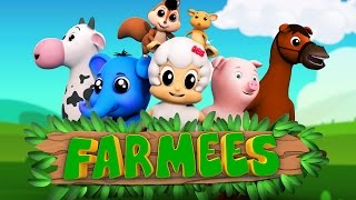 Animal nursery rhymes  Kids songs  Preschool videos for children by Farmees [upl. by Alameda]