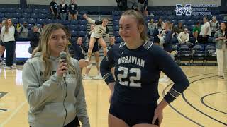 Womens Volleyball PostGame Interview vs Neumann University [upl. by Quinn59]