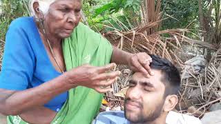 Amazing technique to remove quotDust and Stone eye cleaning in india  betal leaf eye cleaning [upl. by Silvana8]