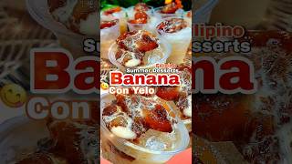 THE BEST BANANA con yelo TRENDING summer HALO HALO RECIPE Filipino street food [upl. by Tammie]