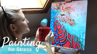 PAINTING for Stress  Artists of All Levels  Art Therapy [upl. by Mallory365]