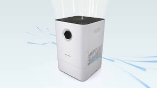 BONECO AIR WASHER W200 luchtbevochtiger  luchtreiniger  Productvideo Vandenborrebe [upl. by Anirehtac]