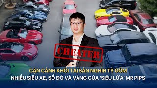 Cận cảnh khối tài sản nghìn tỷ gồm nhiều siêu xe sổ đỏ và vàng của siêu lừa Mr Pips  VTVMoney [upl. by Olbap]