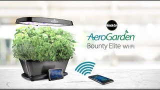 The Smart Countertop Garden  AeroGarden Bounty Elite WIFI [upl. by Renate151]