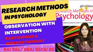 Observational Method with Intervention Research Methods wellnessbyfarah psychologylectures [upl. by Shakti]