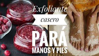 Como hacer exfoliante casero para manos y pies [upl. by Nadruoj617]